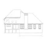 Traditional House Plan Rear Elevation - Geary Traditional Home 039D-0019 - Search House Plans and More