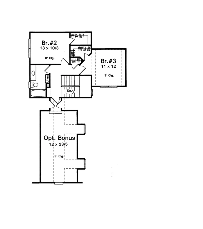 Southern House Plan Second Floor - Sacracrest Country French Home 039D-0021 - Shop House Plans and More
