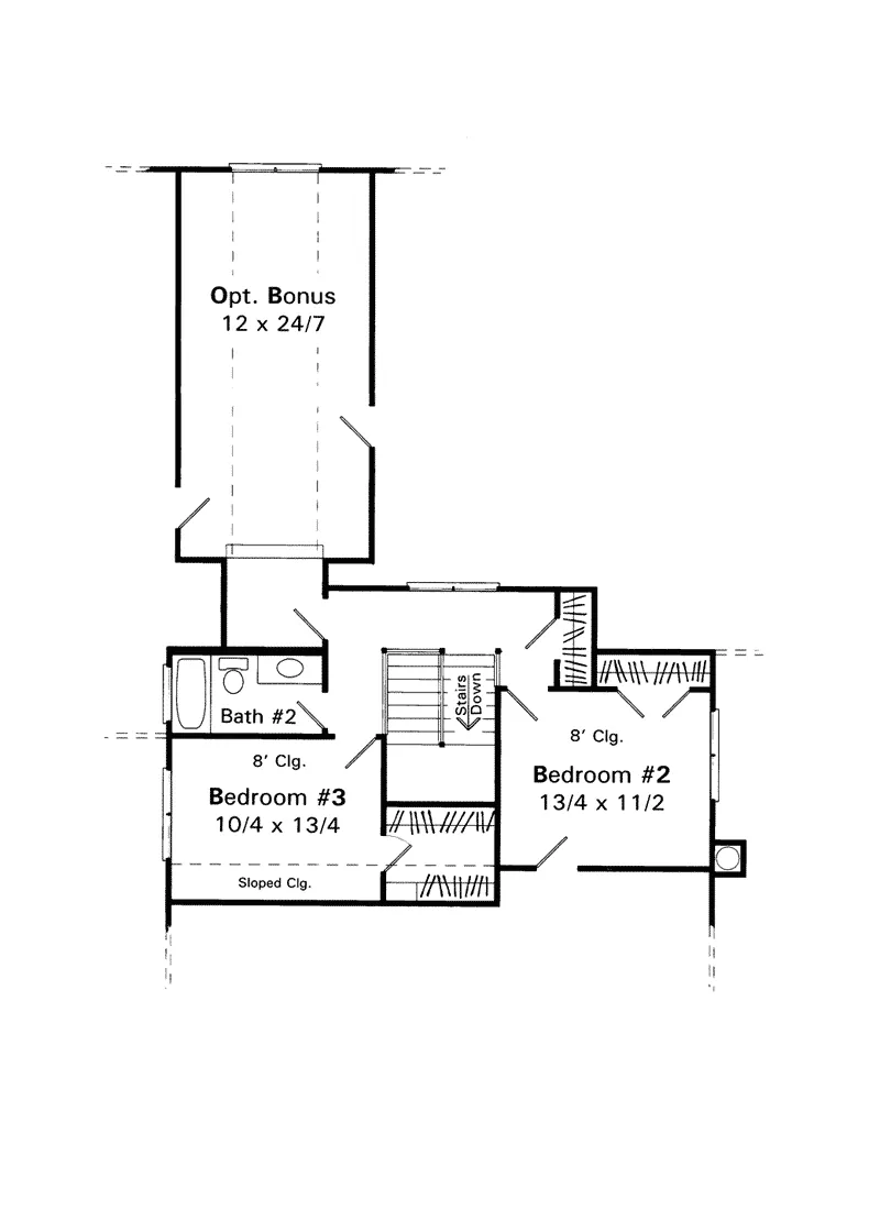 Southern House Plan Second Floor - Delmonte Country Farmhouse 039D-0030 - Search House Plans and More