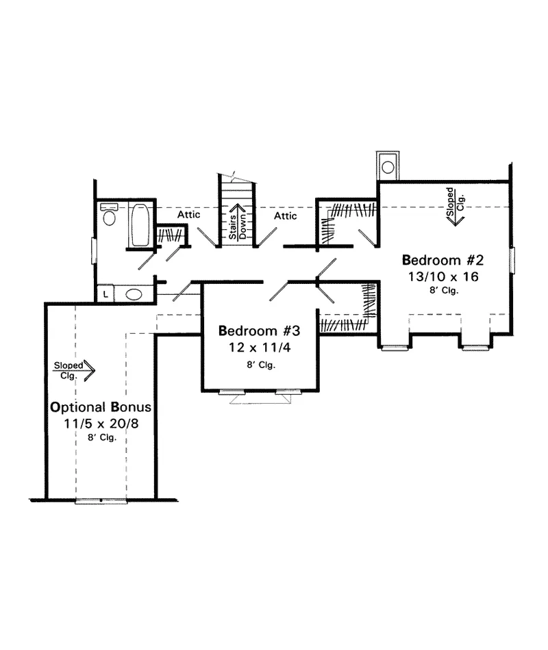 Country House Plan Second Floor - Sansone Country French Home 039D-0032 - Shop House Plans and More