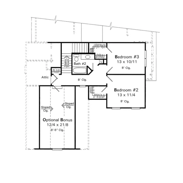 Country House Plan Second Floor - Tehama Country French Home 039D-0037 - Shop House Plans and More