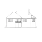 Country House Plan Rear Elevation - Roseland Traditional Home 039D-0038 - Shop House Plans and More