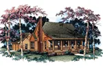 Acadian House Plan Front Image - Farmview Acadian Country Home 040D-0001 - Search House Plans and More