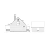 Traditional House Plan Right Elevation - Farmview Acadian Country Home 040D-0001 - Search House Plans and More