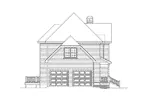 Colonial House Plan Left Elevation - Scottfield Compact Farmhouse 040D-0002 - Shop House Plans and More