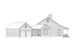 Ranch House Plan Left Elevation - Cedarwood Country Bungalow Home 040D-0003 - Search House Plans and More
