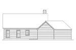Acadian House Plan Rear Elevation - Cedarwood Country Bungalow Home 040D-0003 - Search House Plans and More