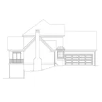 Traditional House Plan Left Elevation - Fulton Southern Home 040D-0004 - Search House Plans and More