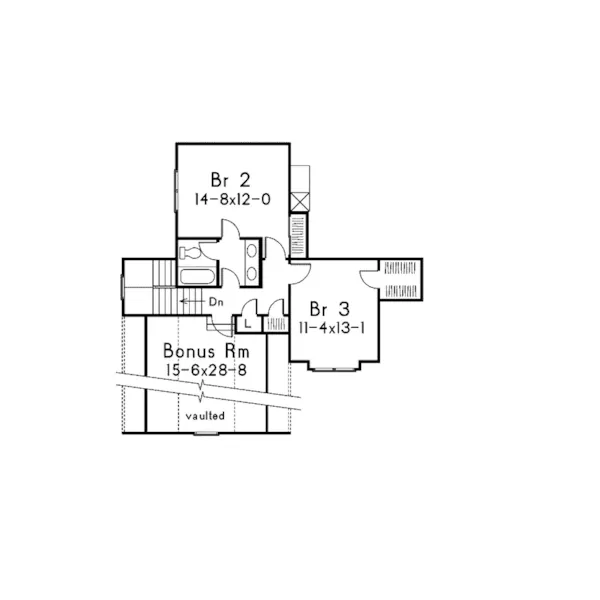 European House Plan Second Floor - Valleyside Craftsman Home 040D-0005 - Shop House Plans and More