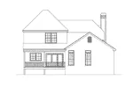 Southern House Plan Rear Elevation - Ferguson Modern Home 040D-0006 - Search House Plans and More