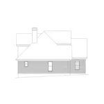 Colonial House Plan Left Elevation - Genmore Southern Colonial Home 040D-0007 - Search House Plans and More