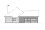 Ranch House Plan Left Elevation - Pembrooke Traditional Home 040D-0011 - Shop House Plans and More