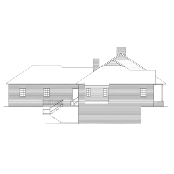 Bungalow House Plan Left Elevation - Paterson Country Home 040D-0012 - Shop House Plans and More