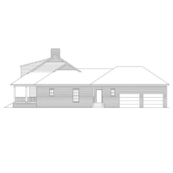 Bungalow House Plan Right Elevation - Paterson Country Home 040D-0012 - Shop House Plans and More