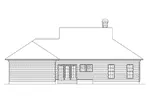 Acadian House Plan Rear Elevation - Livingston Country Acadian Home 040D-0014 - Shop House Plans and More