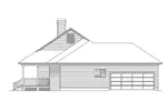 Bungalow House Plan Right Elevation - Livingston Country Acadian Home 040D-0014 - Shop House Plans and More