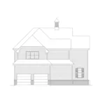 Farmhouse Plan Left Elevation - Chadwick Forest Southern Home 040D-0016 - Search House Plans and More