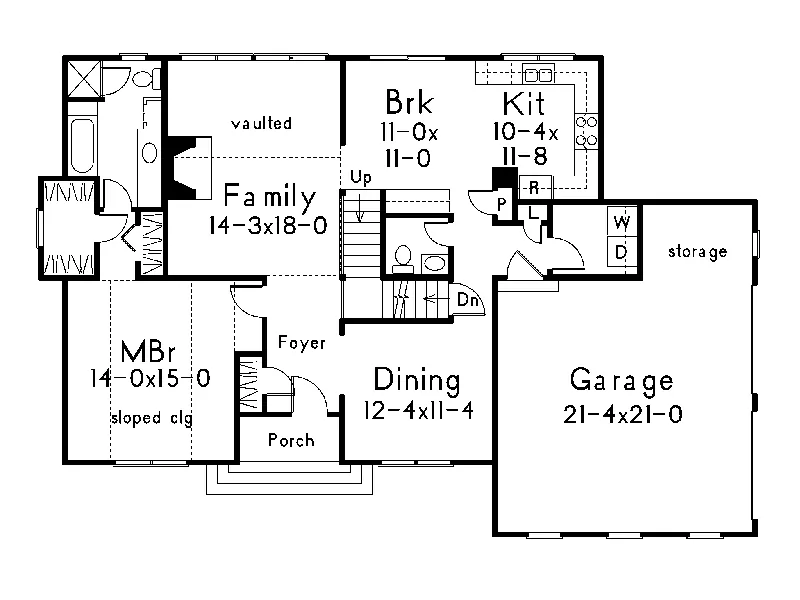 European House Plan First Floor - Radcliffe European Home 040D-0018 - Shop House Plans and More