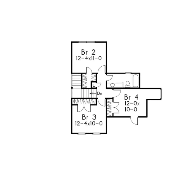 European House Plan Second Floor - Radcliffe European Home 040D-0018 - Shop House Plans and More