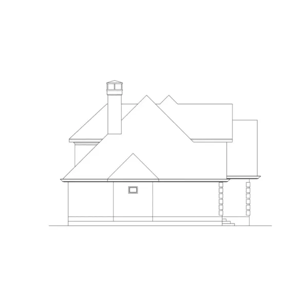 European House Plan Left Elevation - Radcliffe European Home 040D-0018 - Shop House Plans and More