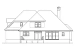 European House Plan Rear Elevation - Radcliffe European Home 040D-0018 - Shop House Plans and More