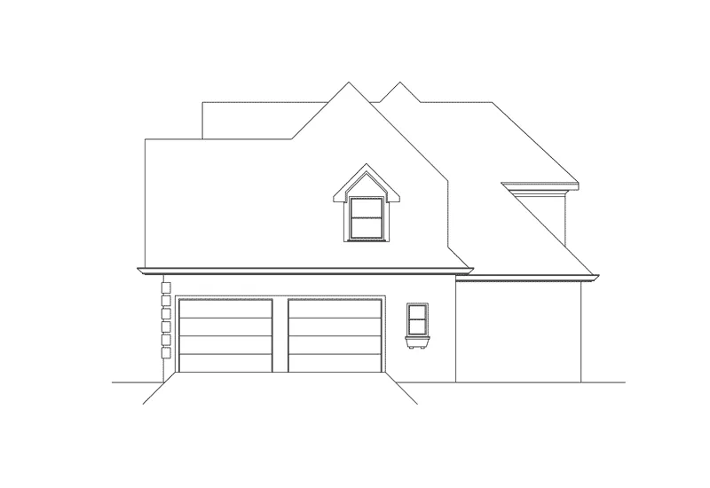 European House Plan Right Elevation - Radcliffe European Home 040D-0018 - Shop House Plans and More