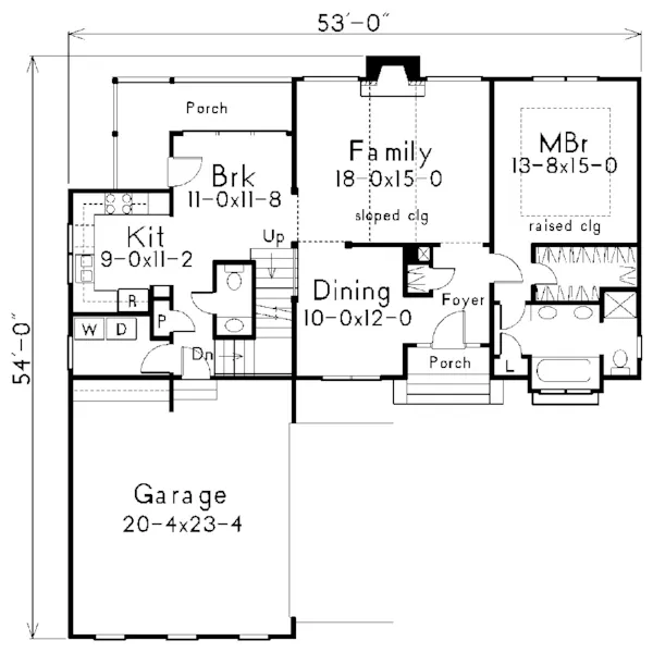 European House Plan First Floor - Bridgeport Mill European Home 040D-0019 - Search House Plans and More