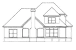 European House Plan Rear Elevation - Bridgeport Mill European Home 040D-0019 - Search House Plans and More