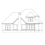 European House Plan Rear Elevation - Bridgeport Mill European Home 040D-0019 - Search House Plans and More