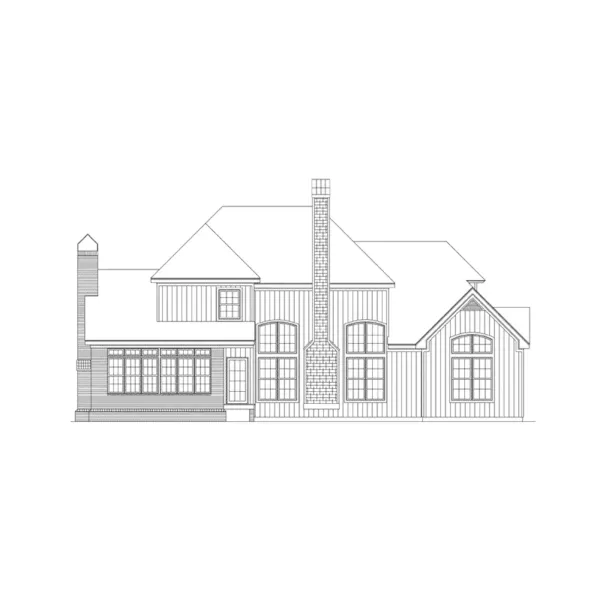 Traditional House Plan Rear Elevation - Forestview Country Home 040D-0021 - Search House Plans and More