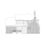 Traditional House Plan Right Elevation - Forestview Country Home 040D-0021 - Search House Plans and More