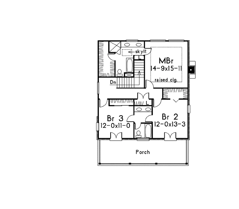 Country House Plan Second Floor - Fullerton Plantation Home 040D-0022 - Search House Plans and More
