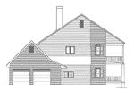 Plantation House Plan Left Elevation - Fullerton Plantation Home 040D-0022 - Search House Plans and More