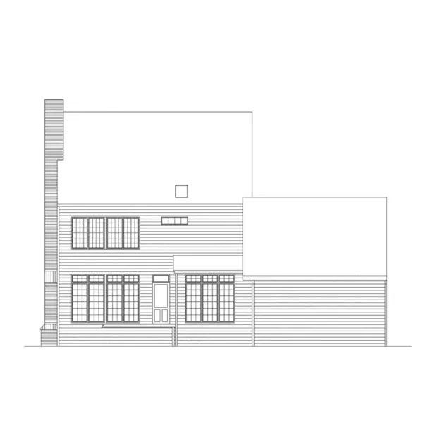 Southern House Plan Rear Elevation - Fullerton Plantation Home 040D-0022 - Search House Plans and More