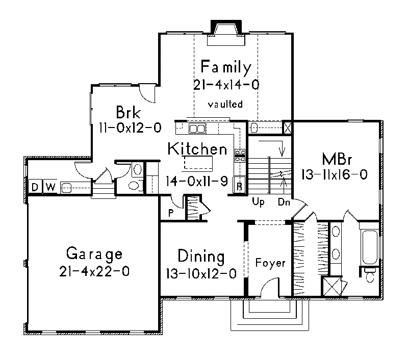 Georgian House Plan First Floor - Berkeley Georgian Home 040D-0023 - Search House Plans and More