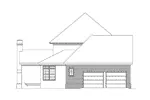 Georgian House Plan Left Elevation - Berkeley Georgian Home 040D-0023 - Search House Plans and More