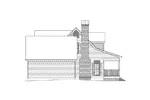 Farmhouse Plan Left Elevation - Auburn Park Country Farmhouse 040D-0024 - Search House Plans and More