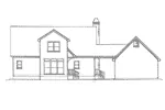 Cabin & Cottage House Plan Rear Elevation - Auburn Park Country Farmhouse 040D-0024 - Search House Plans and More