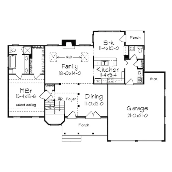 Country French House Plan First Floor - Robertson Country French Home 040D-0025 - Shop House Plans and More