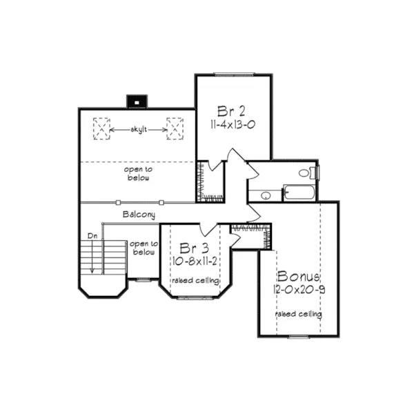 Country French House Plan Second Floor - Robertson Country French Home 040D-0025 - Shop House Plans and More