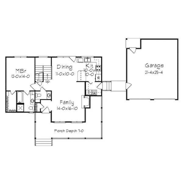 Country House Plan First Floor - Brookfield Country Home 040D-0027 - Search House Plans and More