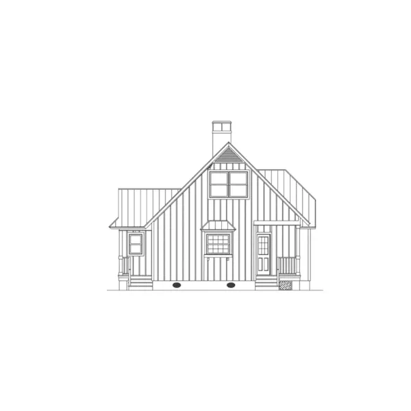 Bungalow House Plan Left Elevation - Haverhill Cottage Home 040D-0028 - Search House Plans and More