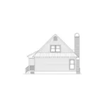 Cabin & Cottage House Plan Left Elevation - Oak Cove Country Home 040D-0029 - Shop House Plans and More