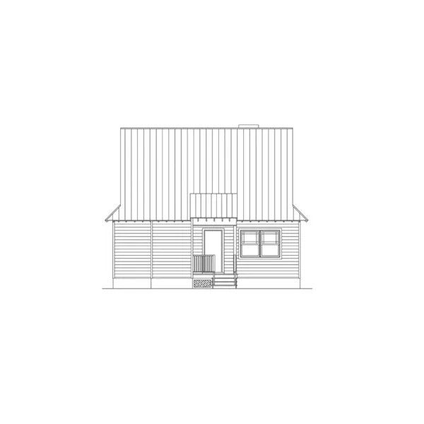 Cabin & Cottage House Plan Rear Elevation - Oak Cove Country Home 040D-0029 - Shop House Plans and More