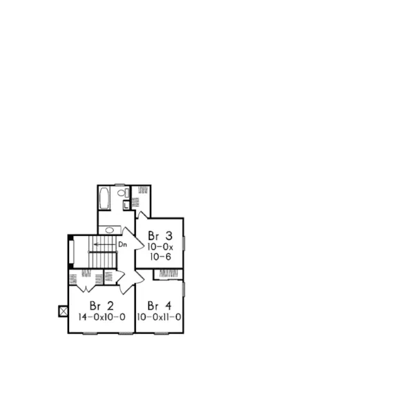 Country House Plan Second Floor - Elmfield Country Home 040D-0031 - Search House Plans and More