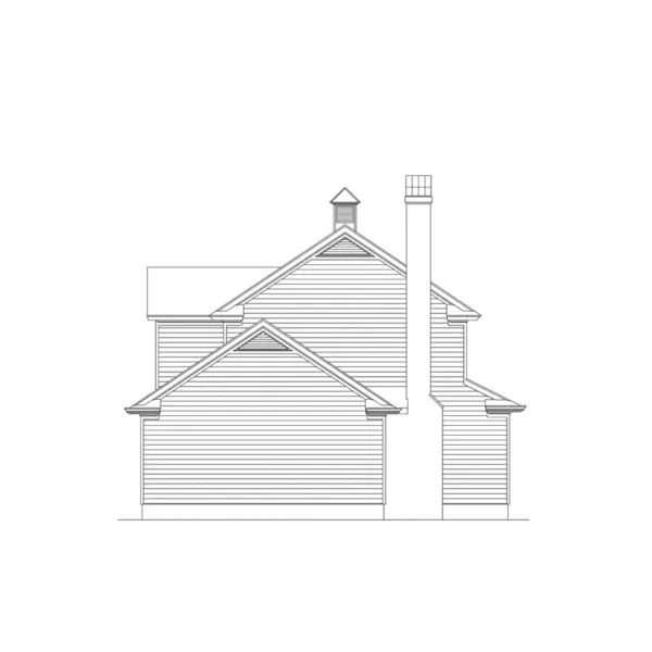 Country House Plan Left Elevation - Elmfield Country Home 040D-0031 - Search House Plans and More