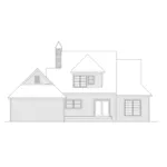 Country House Plan Rear Elevation - Grayson Country Home 040D-0033 - Search House Plans and More