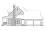 Farmhouse Plan Right Elevation - Grayson Country Home 040D-0033 - Search House Plans and More