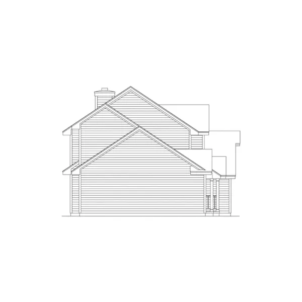 Traditional House Plan Left Elevation - Field Pointe Bay Two-Story Home 041D-0002 - Search House Plans and More