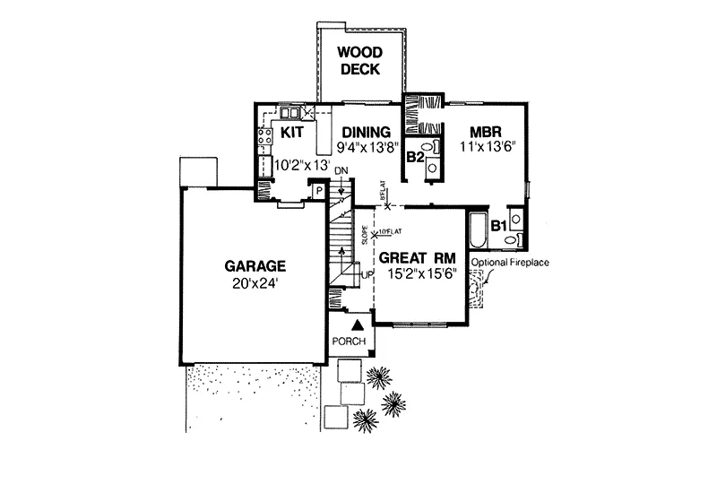 Traditional House Plan First Floor - Dover Traditional Home 041D-0005 - Search House Plans and More
